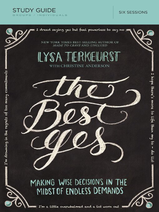 Title details for The Best Yes Bible Study Guide by Lysa TerKeurst - Available